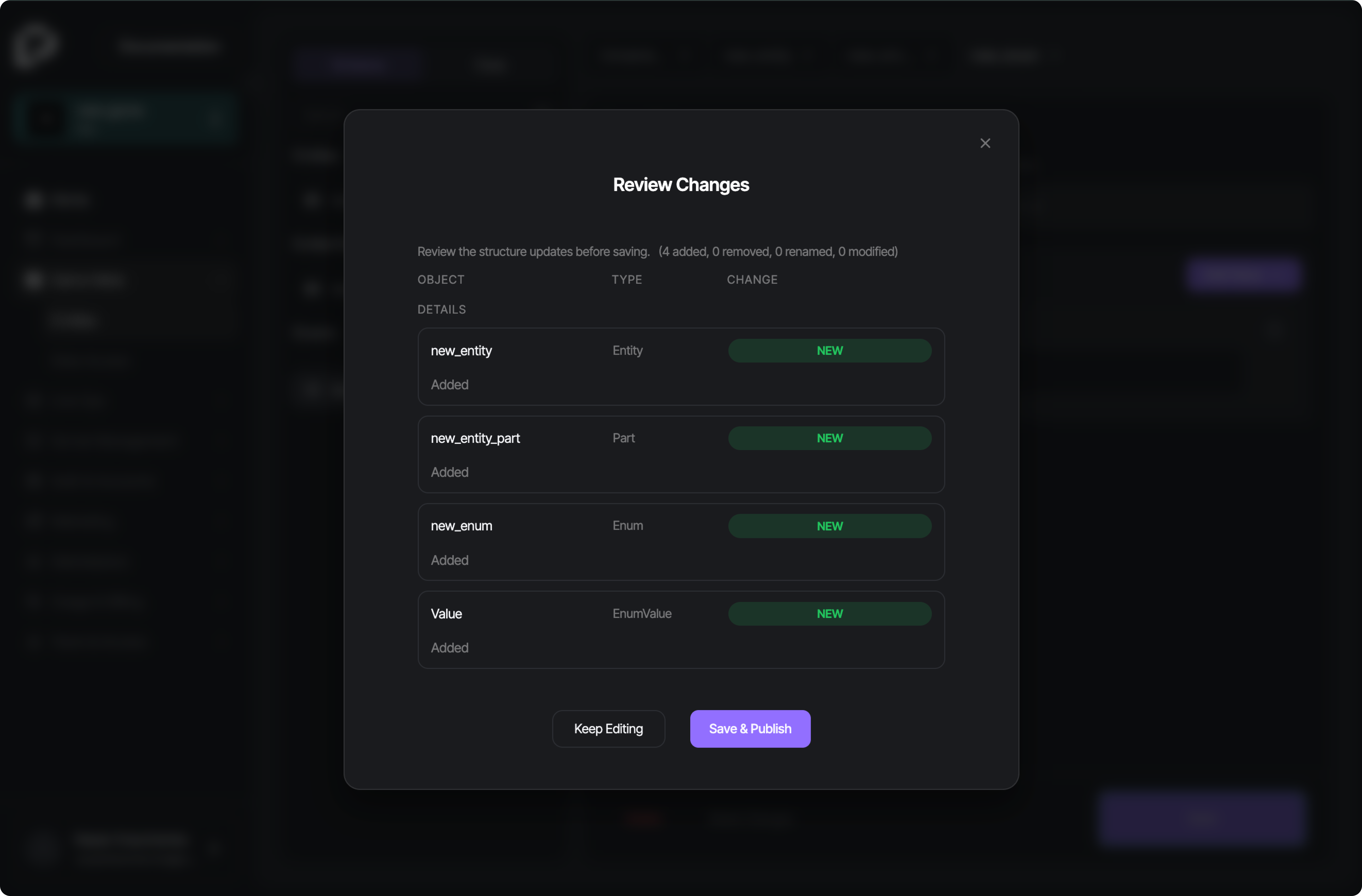 Publishing and Reviewing Changes overview
